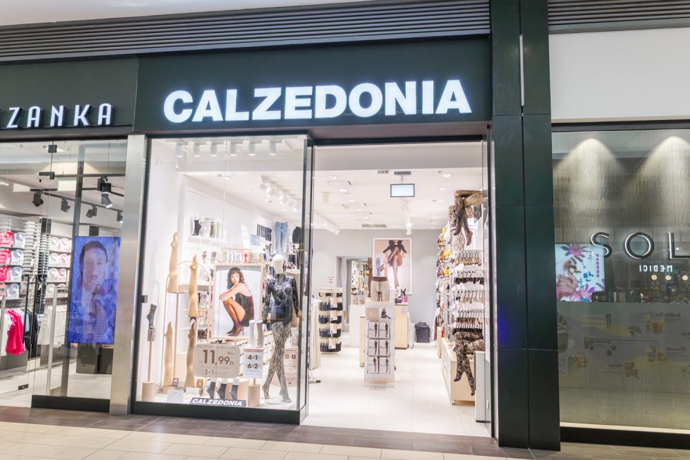 Witryna salonu bielizny Calzedonia w M1 Czeladź