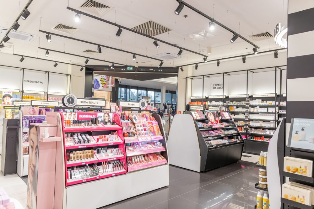 Asortyment drogerii Sephora w M1 Czeladź