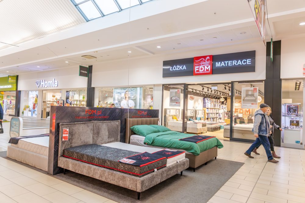 Asortyment sklepu Fabryka Dobrych Materacy w M1 Czeladź