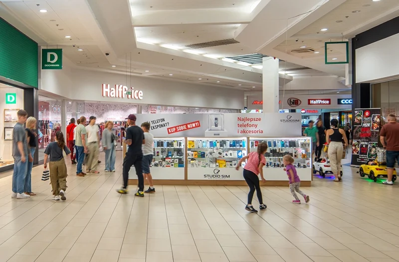 zdjęcie wyspy na pasażu w m1 czeladź