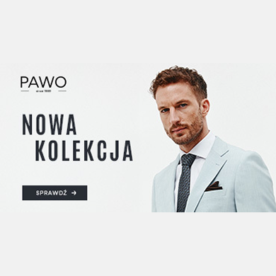 Kreacja graficzna przedstawiająca nową kolekcję w sklepie PAWO.