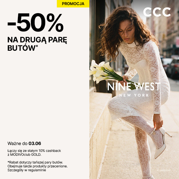 grafika promocyjna CCC -50% na drugą parę butów